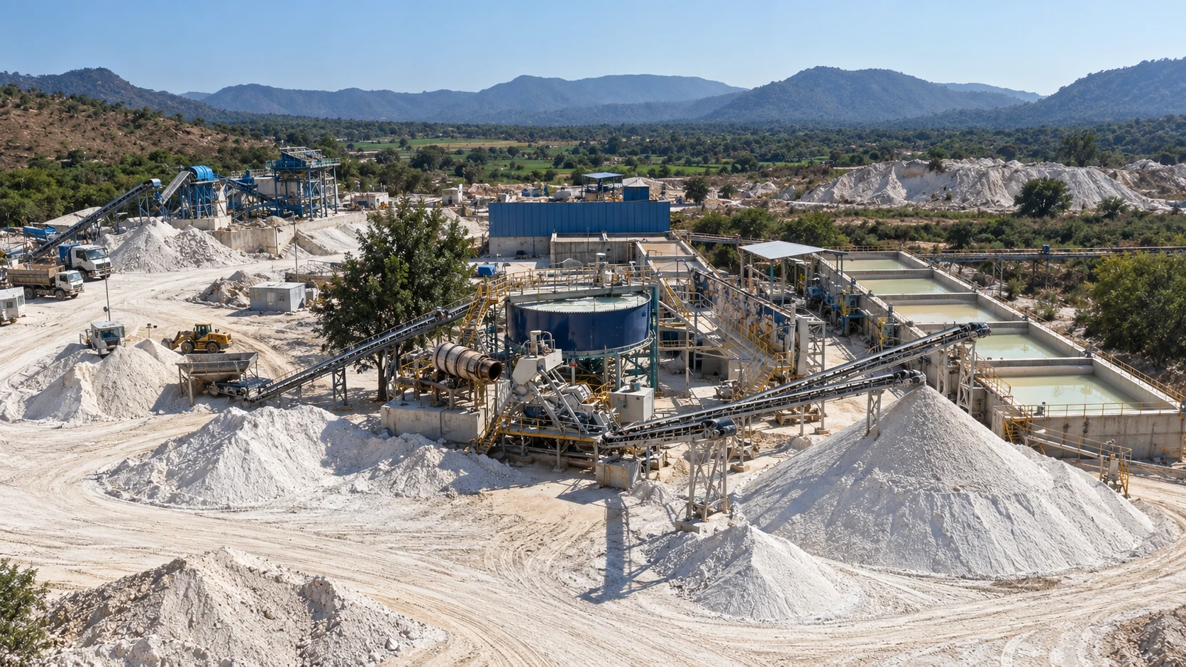 Levigated kaolin manufacturing facility